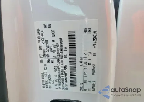 2021 Ford F150 Supercrew from USA, damaged, VIN 1FTEW1EP1MFC26390